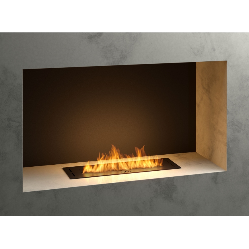 InFire - Sisseehitatud BIO kamin 7,5x50 cm 3,5kW must