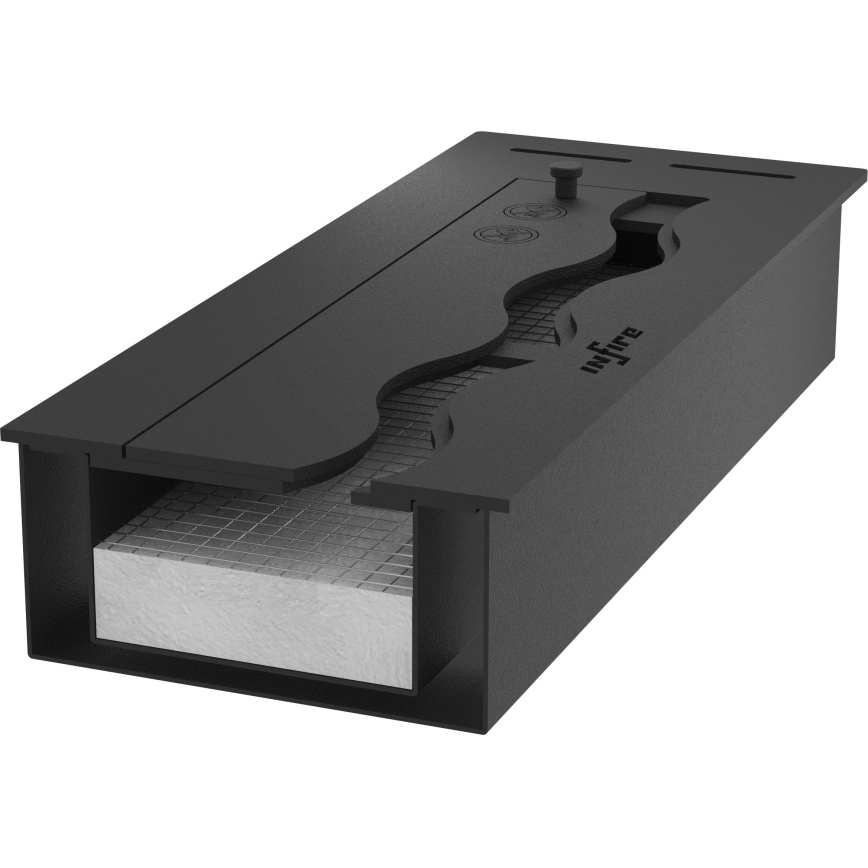 InFire - Sisseehitatud BIO kamin 7,5x50 cm 3,5kW must