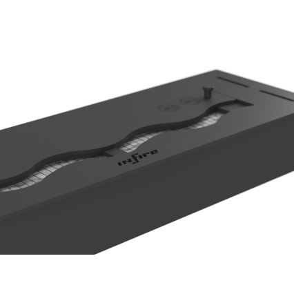 InFire - Sisseehitatud BIO kamin 7,5x50 cm 3,5kW must