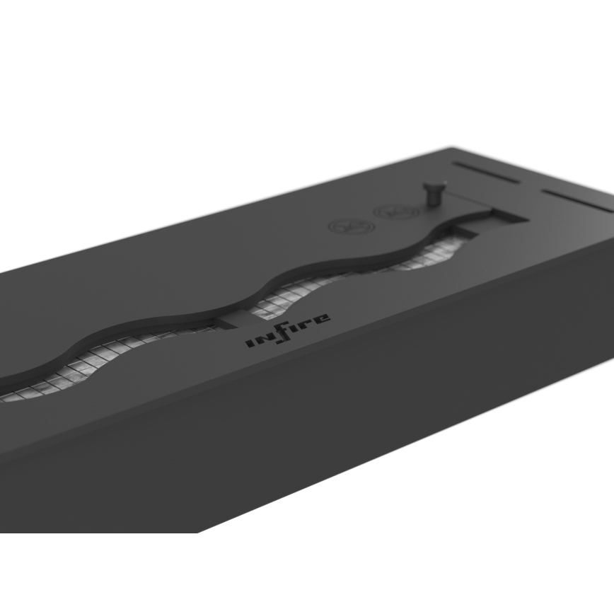 InFire - Sisseehitatud BIO kamin 7,5x50 cm 3,5kW must
