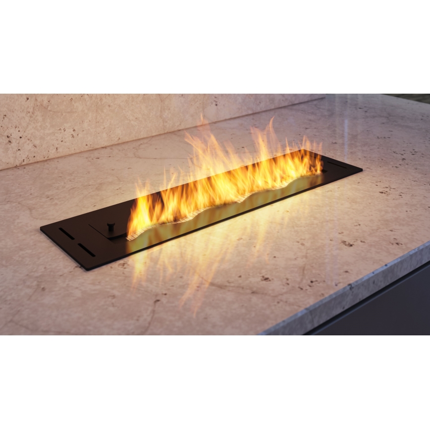InFire - Sisseehitatud BIO kamin 7,5x60 cm 3,5kW must