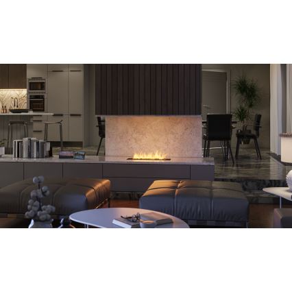 InFire - Sisseehitatud BIO kamin 7,5x60 cm 3,5kW must
