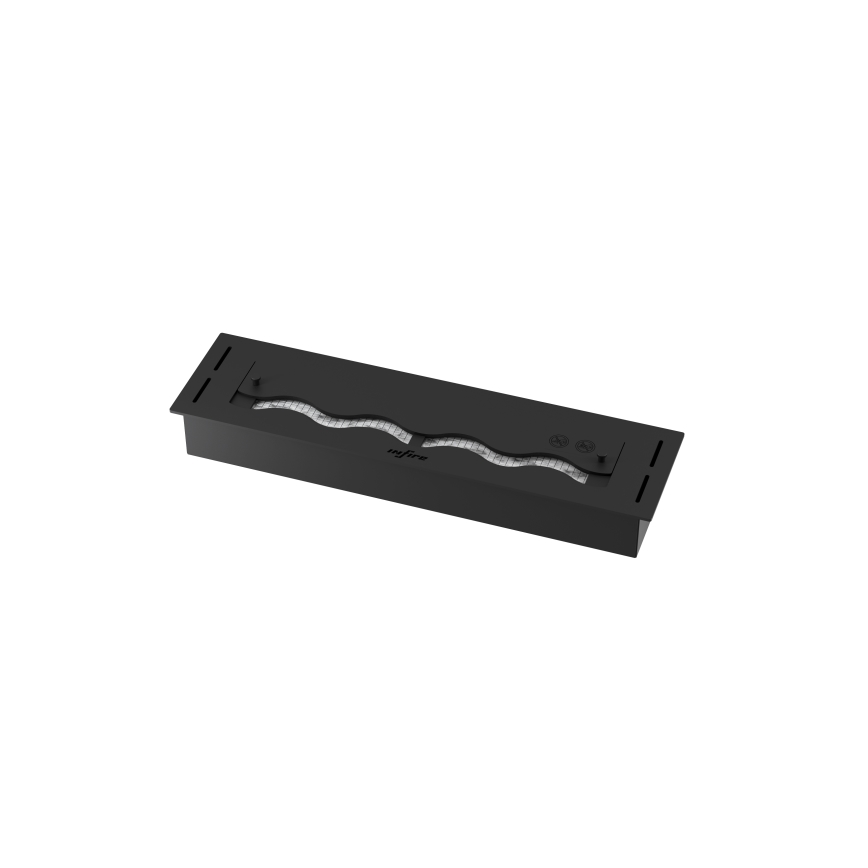 InFire - Sisseehitatud BIO kamin 7,5x60 cm 3,5kW must