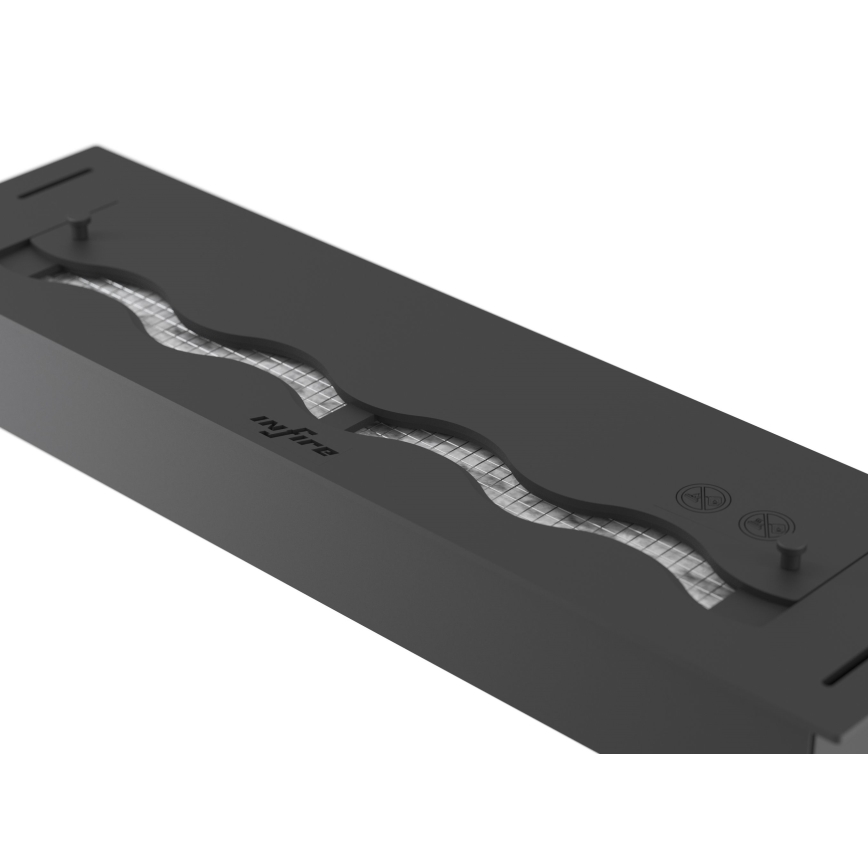 InFire - Sisseehitatud BIO kamin 7,5x60 cm 3,5kW must