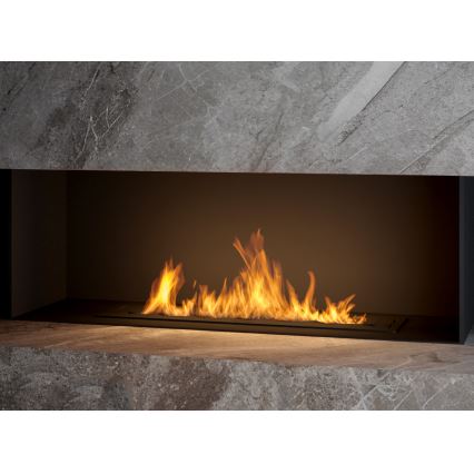 InFire - Sisseehitatud BIO kamin 7,5x80 cm 6kW must
