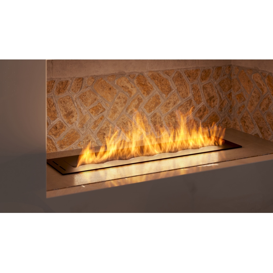 InFire - Sisseehitatud BIO kamin 7,5x80 cm 6kW must