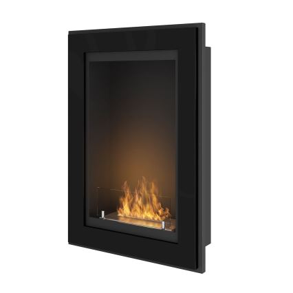 InFire - Sisseehitatud BIO kamin 79x55 cm 3kW must