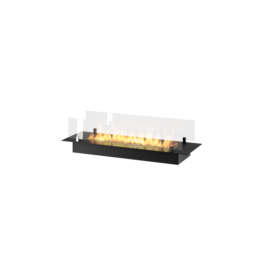 InFire - Sisseehitatud BIO kamin 8,5x100 cm 6kW must