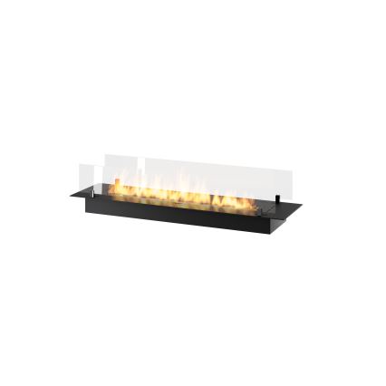 InFire - Sisseehitatud BIO kamin 8,5x120 cm 6kW must
