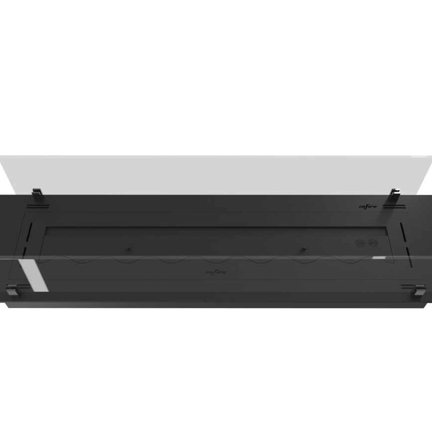 InFire - Sisseehitatud BIO kamin 8,5x120 cm 6kW must