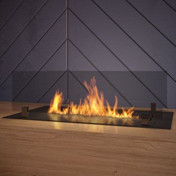 InFire - Sisseehitatud BIO kamin 8,5x60 cm 3,5kW must