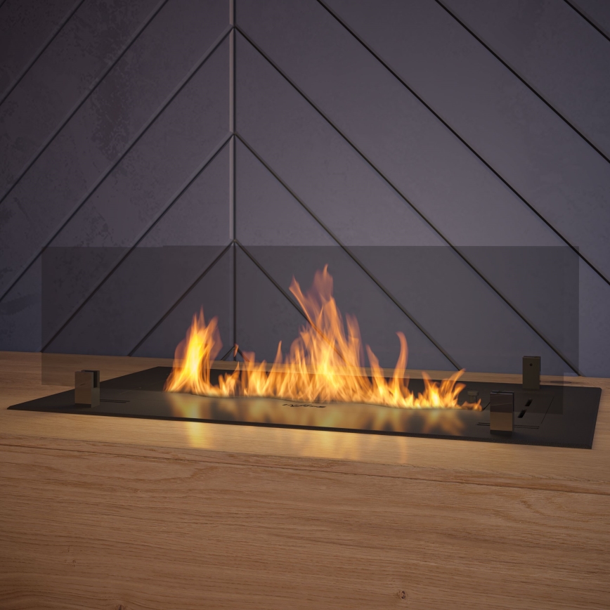 InFire - Sisseehitatud BIO kamin 8,5x60 cm 3,5kW must