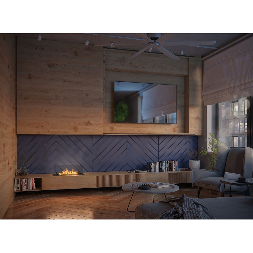 InFire - Sisseehitatud BIO kamin 8,5x60 cm 3,5kW must