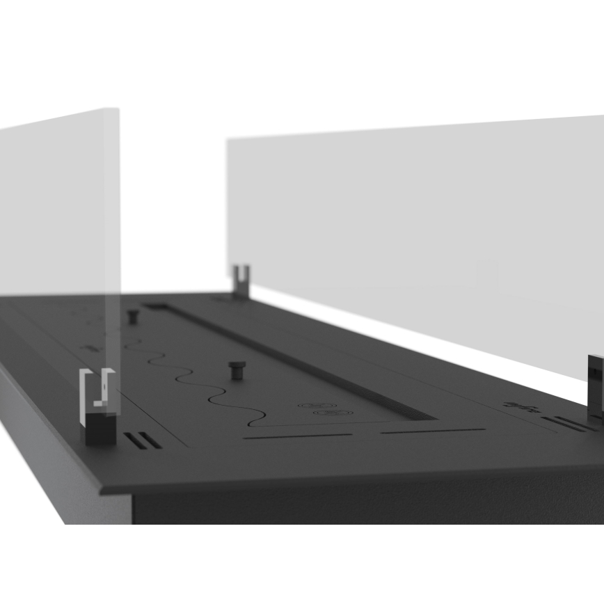 InFire - Sisseehitatud BIO kamin 8,5x80 cm 3,5kW must