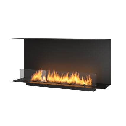 InFire - Sisseehitatud biokamin 100x45 cm 3kW must