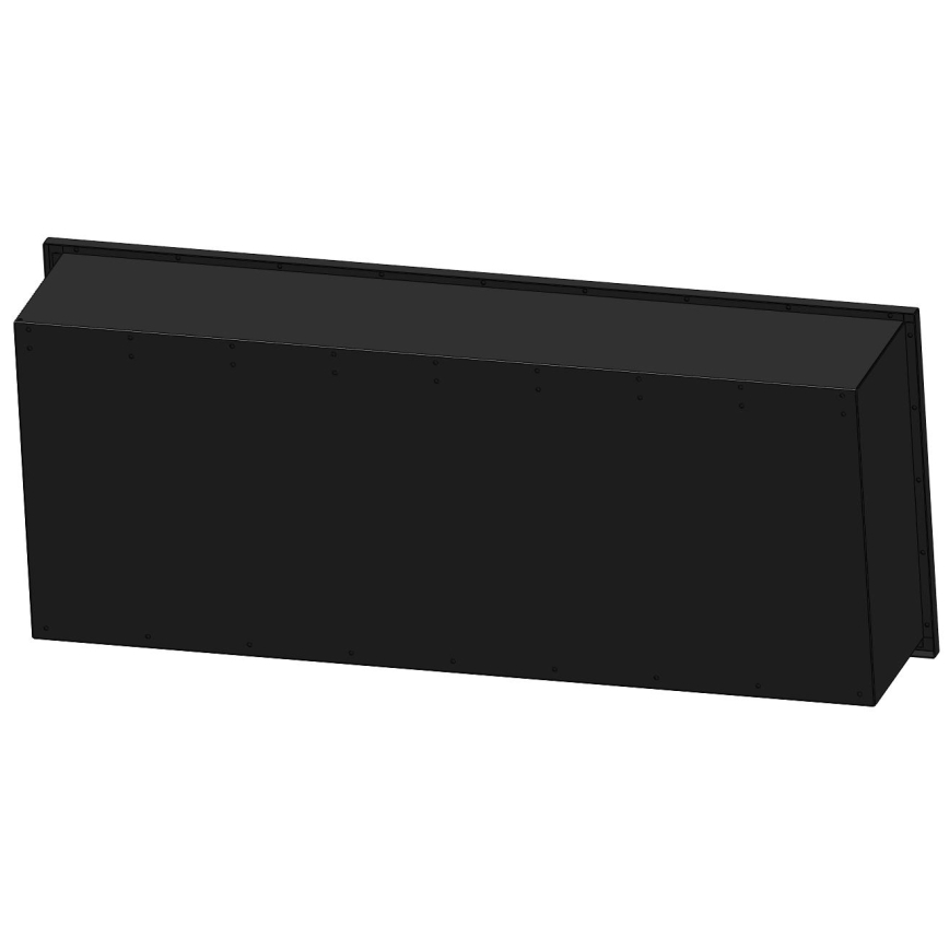 InFire - Sisseehitatud biokamin 120x50 cm 3kW must