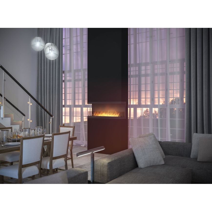 InFire - Sisseehitatud biokamin 120x50 cm 5kW must