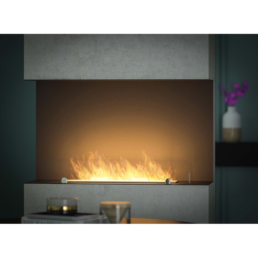 InFire - Sisseehitatud biokamin 80x45 cm 3kW must