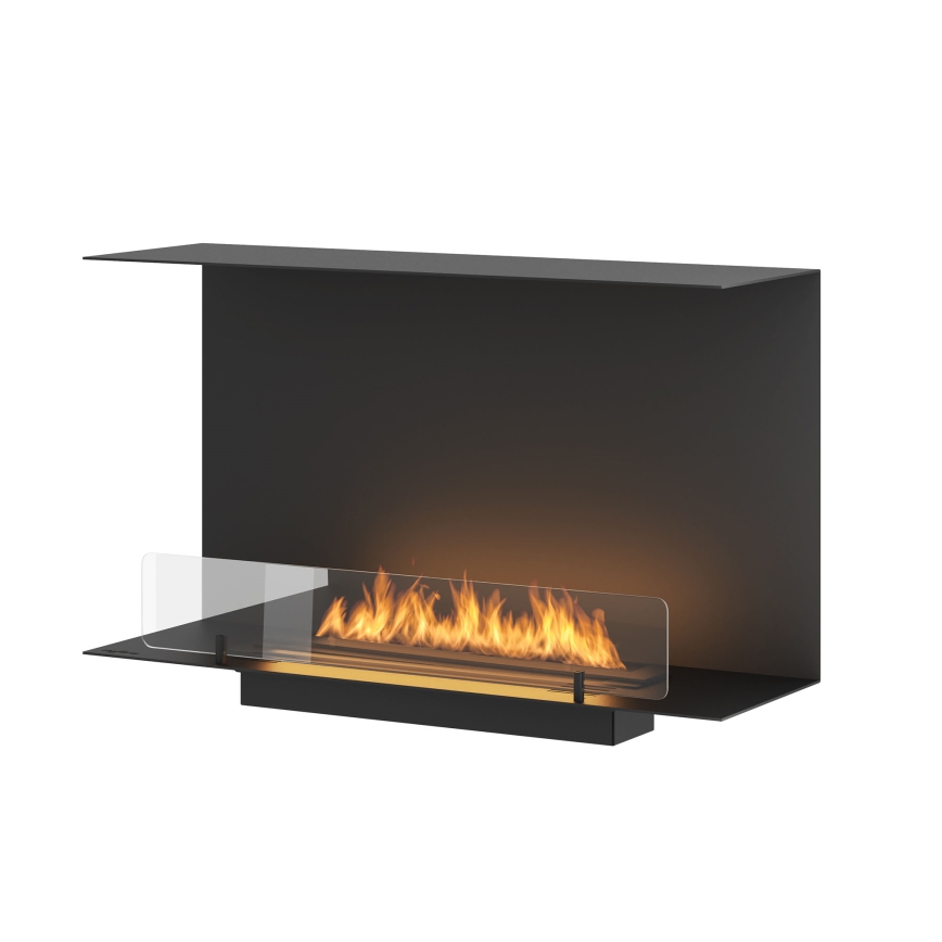 InFire - Sisseehitatud biokamin 80x45 cm 3kW must