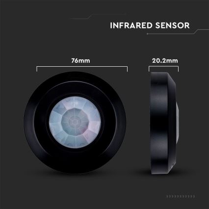 Infrapuna liikumisandur 360° 200W/230V must