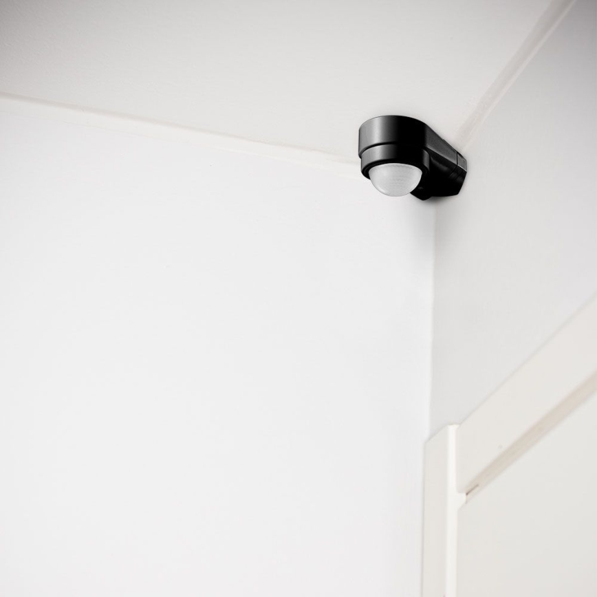 Infrapuna väli liikumisandur 240° 600W/230V IP65 must