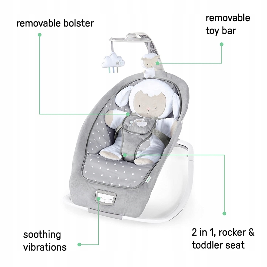 Ingenuity - Beebi lamamistool muusikaga CUDDLE LAMB
