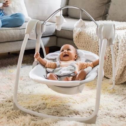 Ingenuity - Laste kiik meloodiaga CUDDLE LAMB 4xLR14