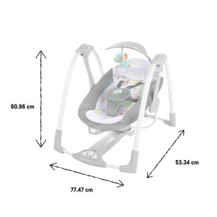 Ingenuity - Vibreeriv lamamistool muusikaga 2in1 WIMBERLY 4xD + 1xC