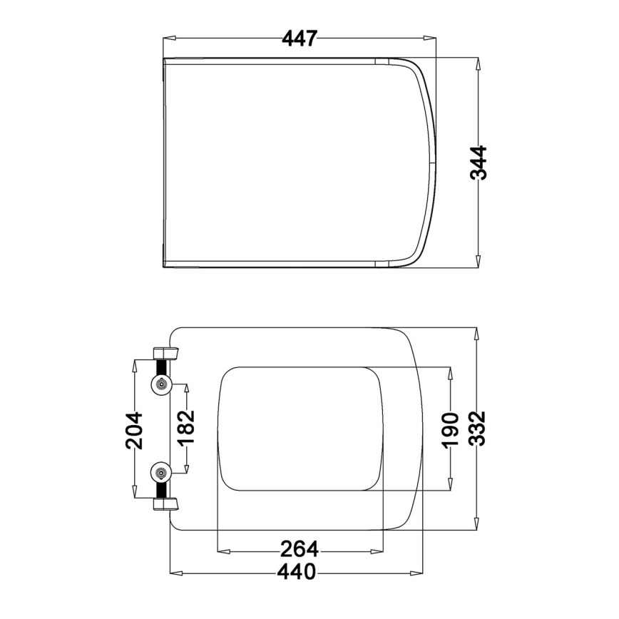 Isvea - SoftClose WC-poti kaas PURITY valge