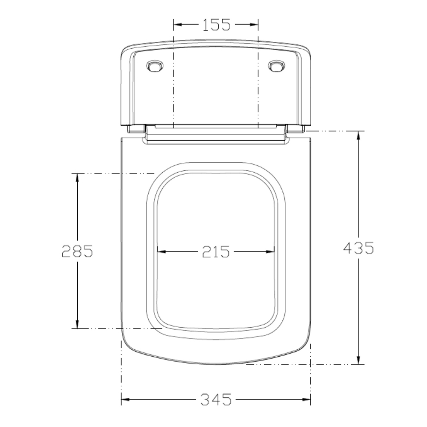 Isvea - Tualetikaas SoftClose PURITY valge