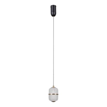 ITALUX - ALANI LED-rippvalgusti kaabliga LED/6W/230V 3000K must/kuldne