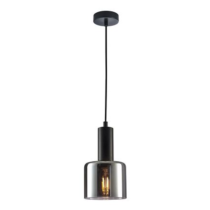 ITALUX - asendusklaas lühtrile SANTIA E27, Ø 12 cm, suitsune must