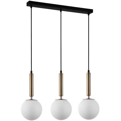 ITALUX - Asenduskuppel klaasist RAVENA E27 d. 15 cm valge