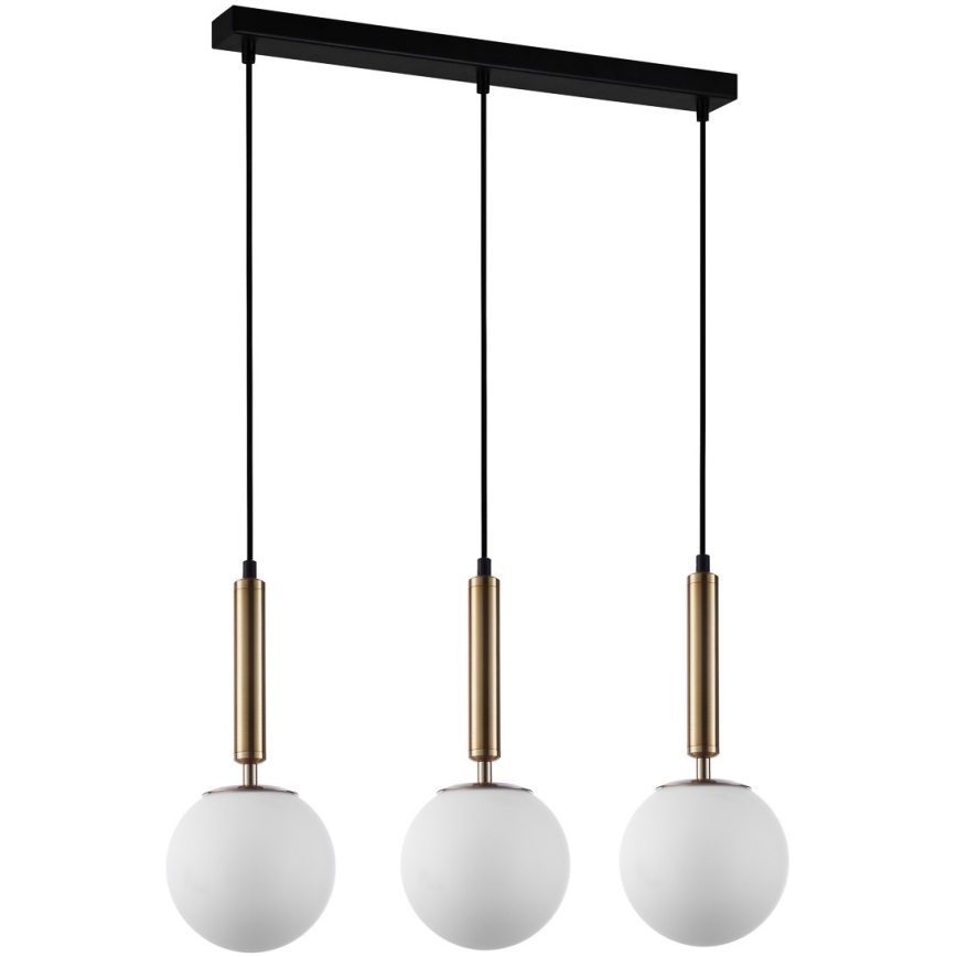 ITALUX - Asenduskuppel klaasist RAVENA E27 d. 15 cm valge