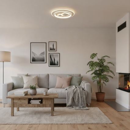 ITALUX - Hämardatav LED-laelamp PARCO LED/55W/230V 3000-6500K läbimõõt 50 cm valge + kaugjuhtimispult