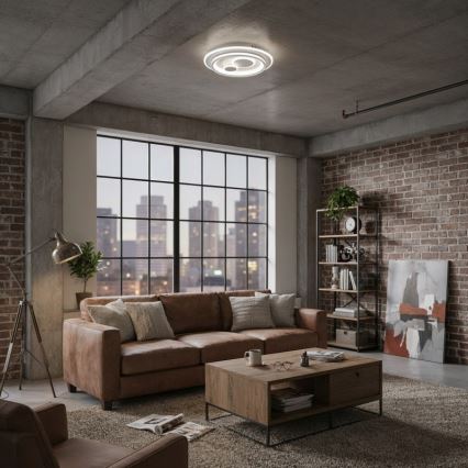ITALUX - LED hämardatav laelamp PARCO LED/55W/230V 3000-6500K läbimõõt 50 cm valge + kaugjuhtimispult