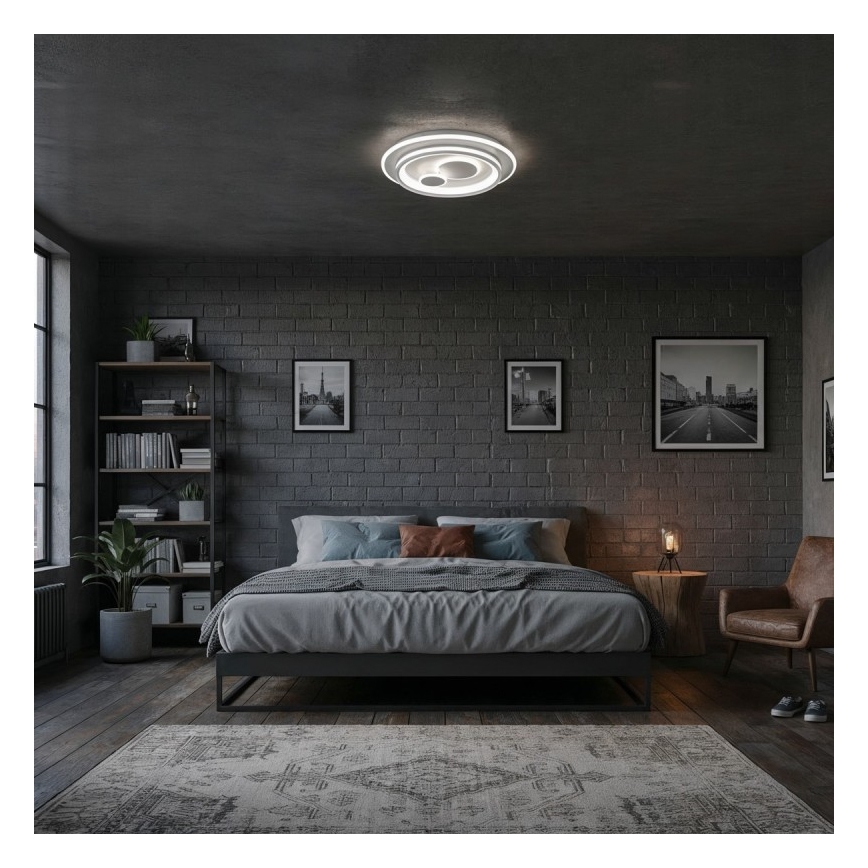 ITALUX - LED hämardatav laelamp PARCO LED/55W/230V 3000-6500K läbimõõt 50 cm valge + kaugjuhtimispult