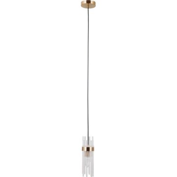 ITALUX - Kaabliga ripatslühter TARASO 1xE14/40W/230V kuldne