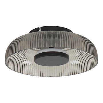 ITALUX - LED laevalgusti PASSO LED/8W/230V 3000K läbimõõt 25 cm suitsune must