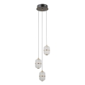 ITALUX - LED-lühter kaabliga ALANI 3xLED/5W/230V 3000K must/kuldne