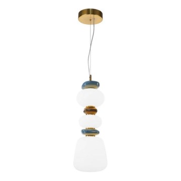 ITALUX - LED lühter kaablil EVANS LED/15W/230V 3000K kuldne/sinine