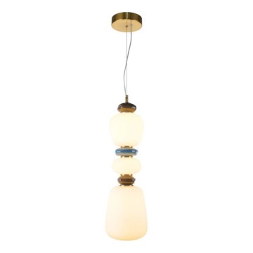 ITALUX - LED-rippvalgusti kaabliga EVANS LED/19W/230V 3000K kuldne/sinine/pruun
