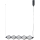 ITALUX - LED-rippvalgusti kaabliga SEVILLA LED/25W/230V 3000K must