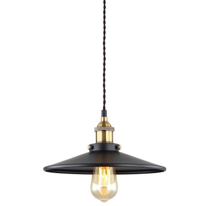 ITALUX - Lühter VERDA 1xE27/40W/230V d. 26 cm must