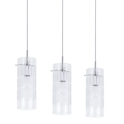 ITALUX - Lühter MAX 3xE27/60W/230V läikiv kroom/läbipaistev