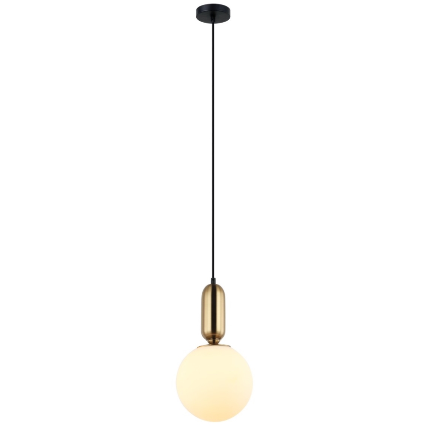 ITALUX - Lühter ALDEVA 1xE27/40W/230V d. 20 cm must/pronks