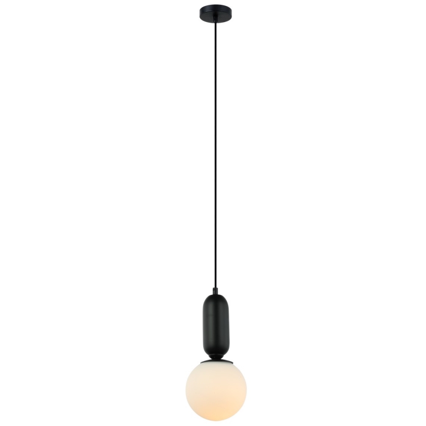 ITALUX - Lühter ALDEVA 1xE27/40W/230V d. 15 cm must