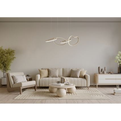 ITALUX - LED-lühter kaablil FONTE LED/60W/230V 3000/4000/6000K kuldne