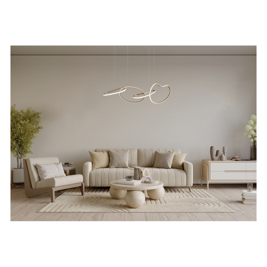 ITALUX - LED-lühter kaablil FONTE LED/60W/230V 3000/4000/6000K kuldne