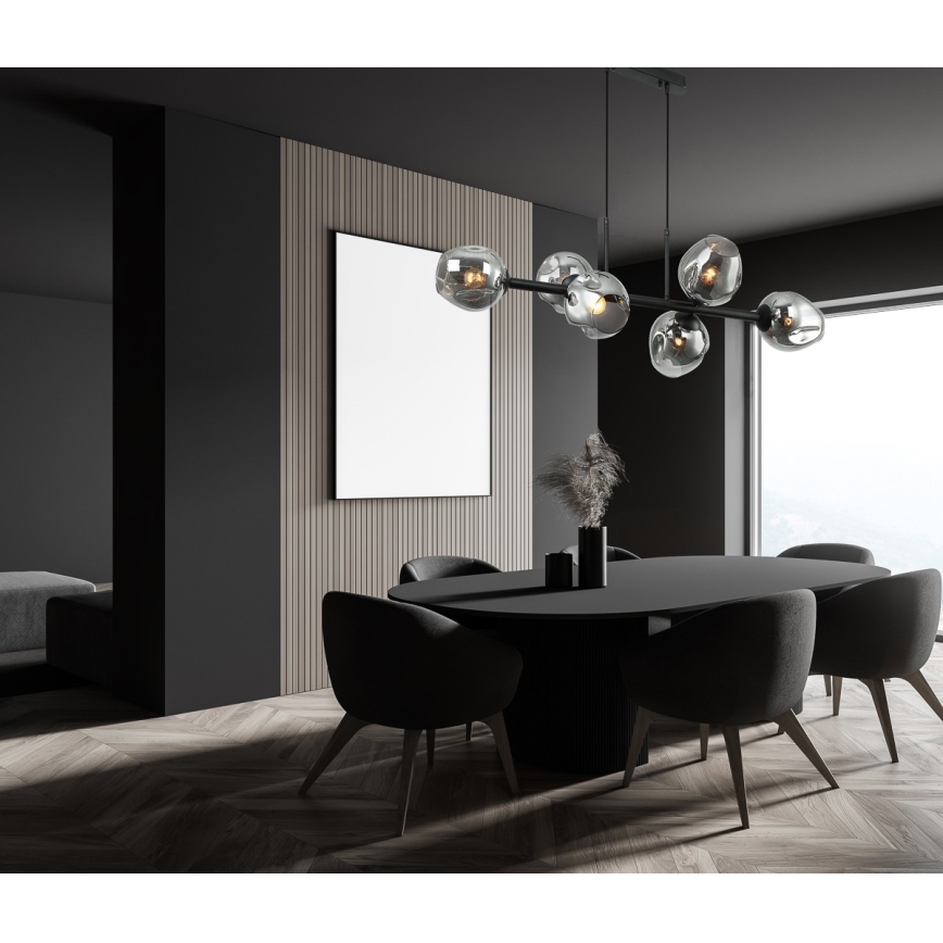 ITALUX - Lühter BORGO 6xE27/40W/230V must